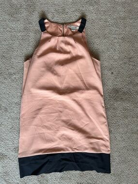 Forever 21 Peach Shift Dress with Black Accents